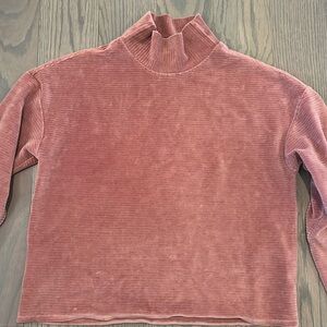 Mango Robbed Velour sweatshirt